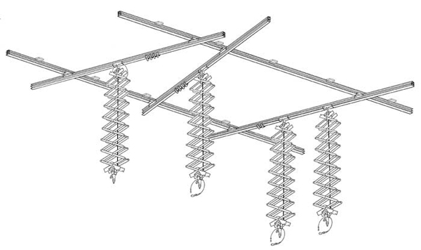 Foba - Sufitowy system podwieszania Maxi-kit (ROTOU)